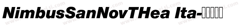 NimbusSanNovTHea Ita字体转换